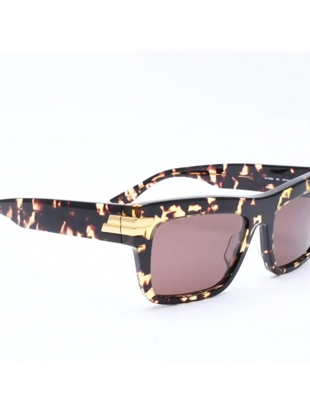 Bottega Veneta Side Logo Sunglasses Eyewear 18 145 Gold